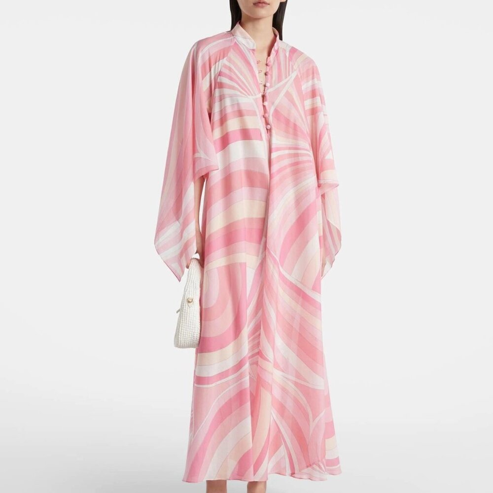 Emilio Pucci Iride cotton muslin print kaftan